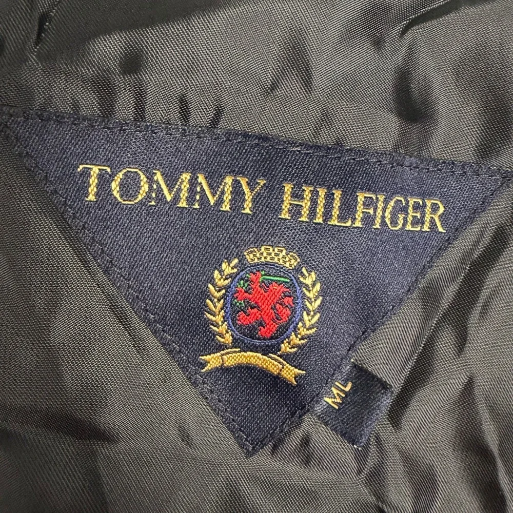 Tommy Hilfiger Mens Red Satin Formal Tuxedo Vest Made in USA Vintage Size ML